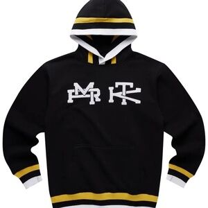Market Black‎ Cotton Stacked Logo Hoodie Sz S